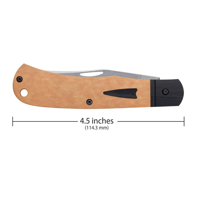 Case Crossroad Maple Valley Richlite w/Black G-10 XR Texas Trapper