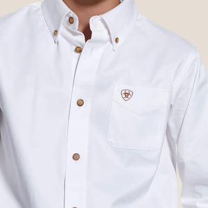 Ariat Boy's Solid Twill Shirt KIDS - Boys - Clothing - Shirts - Long Sleeve Shirts Ariat Clothing   