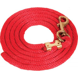 Poly Lead Rope with Bolt Snap Tack - Lead Ropes Teskey's Red  