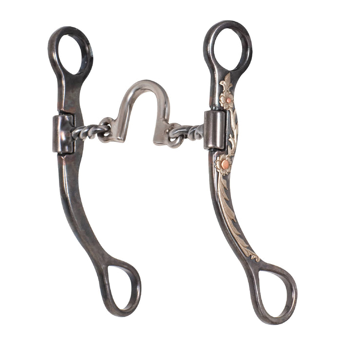 Classic Equine BitLogic 7-12" Blued Iron Ported Twisted Wire Bit Tack - Bits Classic Equine
