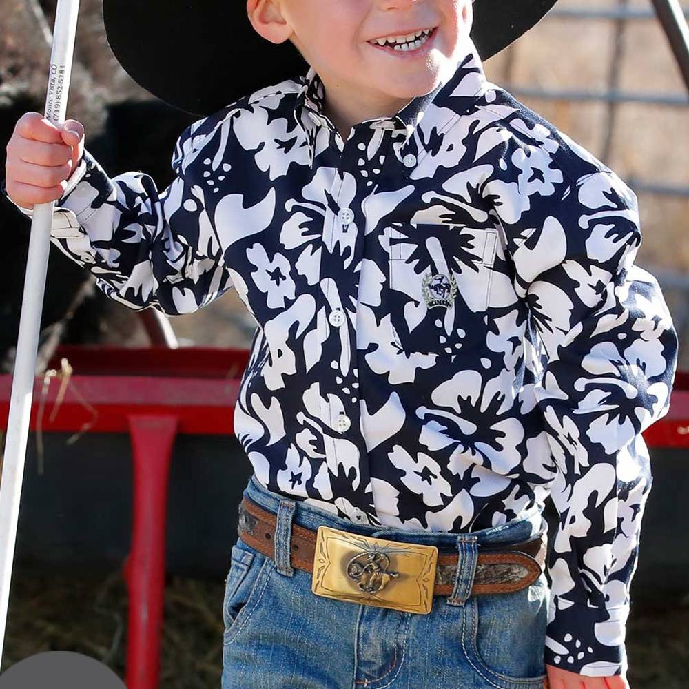 Cinch Toddler Hawaiian Western Shirt