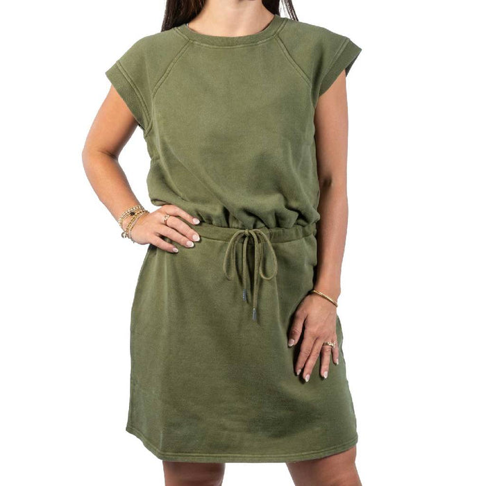 Flag & Anthem Women's Rochelle Tie Waist Olive Dress