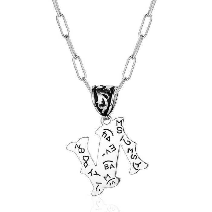 Montana Silversmiths Western Initial Necklace - N WOMEN - Accessories - Jewelry - Necklaces Montana Silversmiths