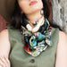 Fringe Scarves "Indigo Morning Roadrunner" Long Wild Rag ACCESSORIES - Additional Accessories - Wild Rags & Scarves Fringe Scarves   