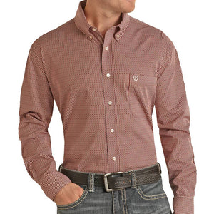 Panhandle Men's Red Print Shirt MEN - Clothing - Shirts - Long Sleeve Panhandle