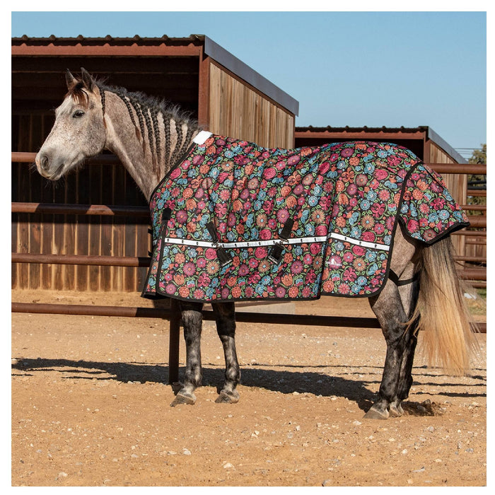 Classic Equine Neon Flower 10K Cross Trainer Winter Blanket