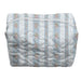 Bella Stripe Blue Quilted Large Make Up Bag ACCESSORIES - Luggage & Travel - Cosmetic Bags Ida Mae Home