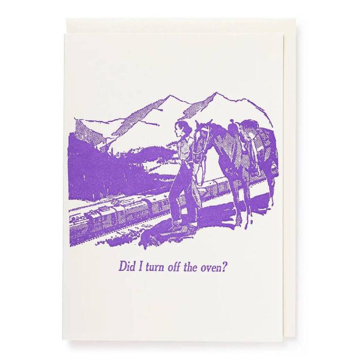 "Did I Turn The Oven Off?" Greeting Card HOME & GIFTS - Gifts Archivist Gallery