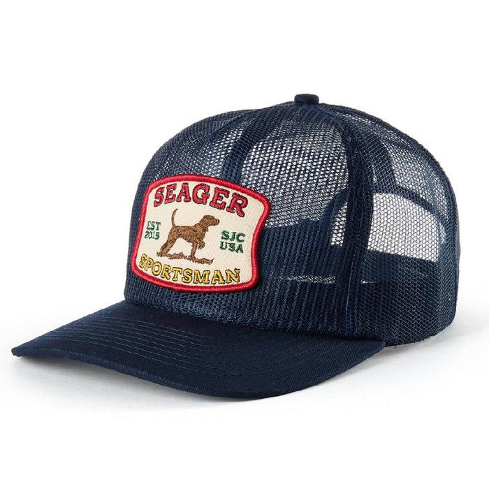 Seager Sportsman Mesh Navy Trucker Cap