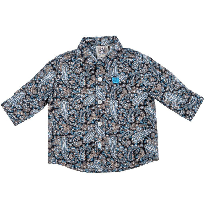 Cinch Baby Boy's Paisley Print Button Down Shirt KIDS - Boys - Clothing - Shirts - Long Sleeve Shirts Cinch