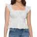 Flag & Anthem Women' Elena Ruched Light Blue Top WOMEN - Clothing - Tops - Sleeveless Flag And Anthem