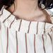 Stripe Taupe Mini Dress WOMEN - Clothing - Dresses Glam