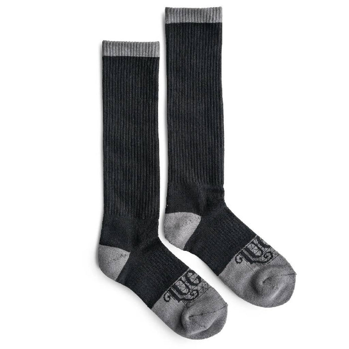 Lucky Chuck Cowboy Black/Gray Performance Crew Socks