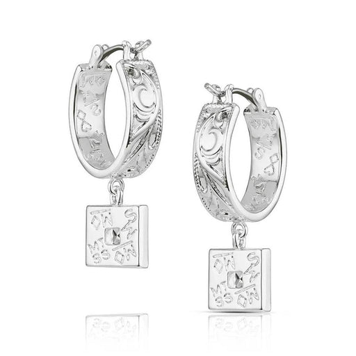 Montana Silversmiths Desert Whirl Engraved Hoop Earrings WOMEN - Accessories - Jewelry - Earrings Montana Silversmiths