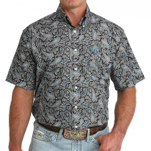 Cinch Men's Paisley Print Button Down Shirt MEN - Clothing - Shirts - Short Sleeve Cinch