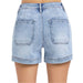 Risen High Rise Front Welt Pocket Shorts Light WOMEN - Clothing - Shorts Risen Jeans