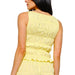 Naomi Light Yellow Smocked Tank WOMEN - Clothing - Tops - Sleeveless Pretty Garbage