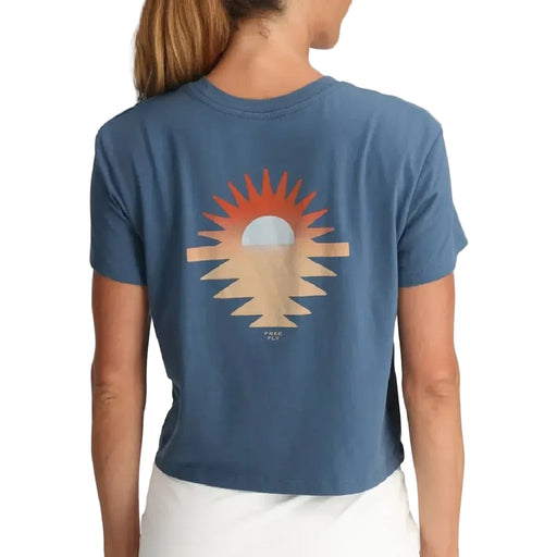 Free Fly Women's Sol Y Mar Pacific Blue Tee WOMEN - Clothing - Tops - Short Sleeved Free Fly Apparel