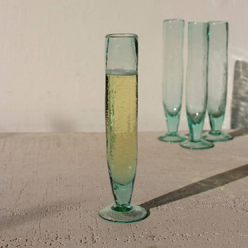 Tall Recycled Champagne Flute HOME & GIFTS - Tabletop + Kitchen - Bar Accessories Kalalou