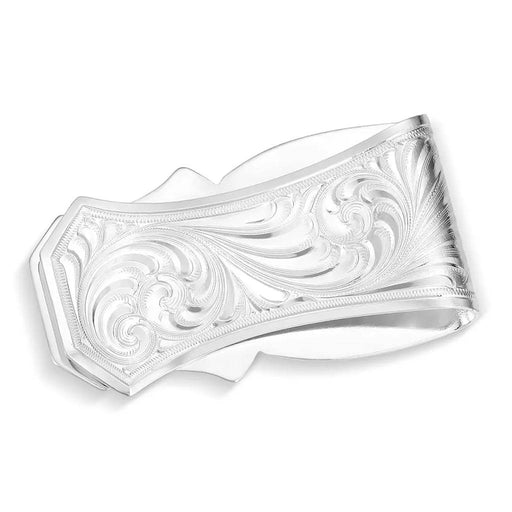 Montana Silversmiths Trail Boss Flared Edge Longhorn Moneyclip MEN - Accessories - Wallets & Money Clips Montana Silversmiths