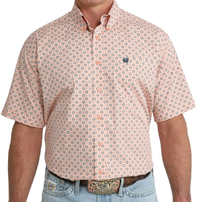 Cinch Men's Geo Coral Button Down Shirt