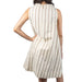 Stripe Taupe Mini Dress WOMEN - Clothing - Dresses Glam