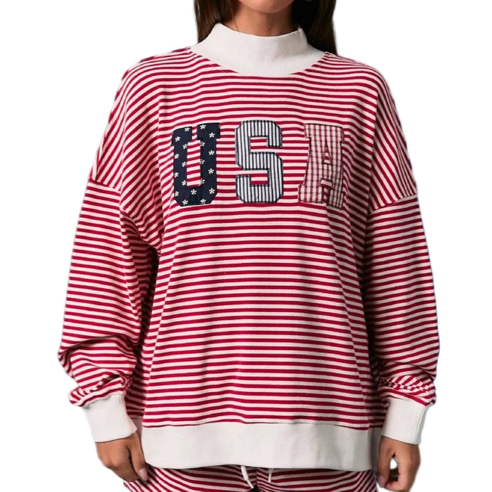 Striped USA Sweatshirt