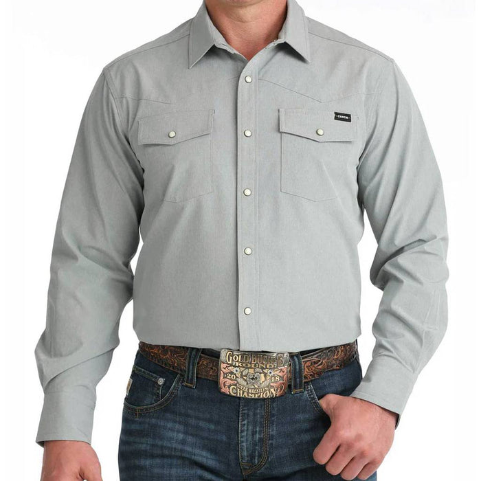 Cinch Men's Stretch Ripstop Camp Snap Shirt MEN - Clothing - Shirts - Long Sleeve Cinch