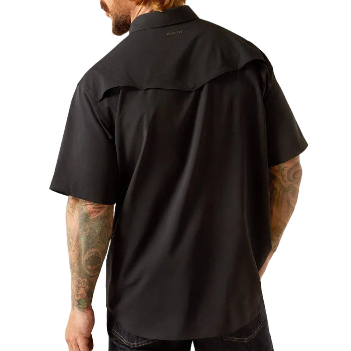 Ariat Western Black VentTek Classic Fit Snap Shirt MEN - Clothing - Shirts - Short Sleeve Ariat Clothing