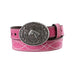 Nocona Girl's 3/4" Boot Stitch Roughout Pink Belt KIDS - Accessories - Belts M&F Western Products