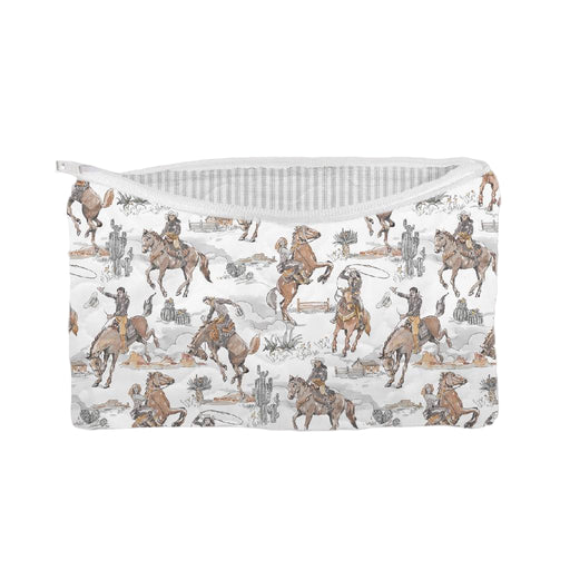 Birdie Cowgirl Neutral Small Quilted Makeup Bag ACCESSORIES - Luggage & Travel - Cosmetic Bag Ida Mae Home
