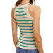 Striped High Neck Sand Tank Top WOMEN - Clothing - Tops - Sleeveless Wishlist