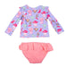Ruffle Butts Howdy Darlin' Toddler Girl's Rash Guard 2 Piece Swim Suit KIDS - Girls - Clothing - Surf & Swimwear Ruffle Butts/Rugged Butts