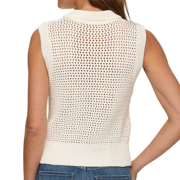 Flag & Anthem Women's Leigh White Knit Sweater Tank WOMEN - Clothing - Tops - Short Sleeved Flag And Anthem