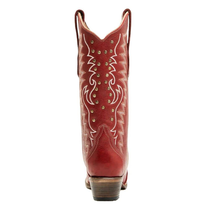 * Circle G Red Embroidery Stud Boot - FINAL SALE WOMEN - Footwear - Boots - Western Boots Corral Boots