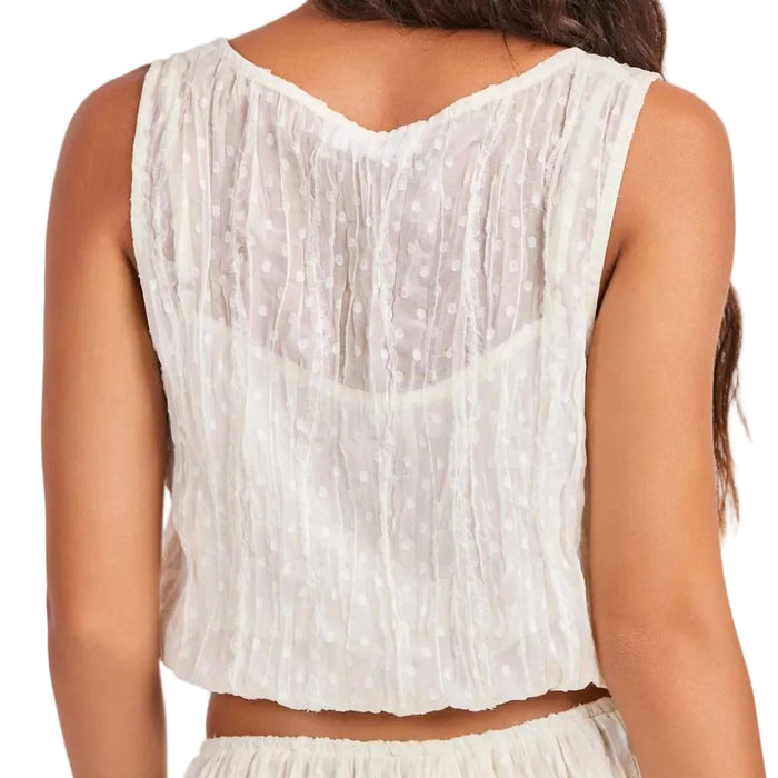 Sage The Label Solstice Bubble Ivory Top