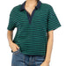 Sadie & Sage Jetty Stripe Polo Top WOMEN - Clothing - Tops - Short Sleeved Sadie & Sage