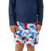 Rugged Butts Blue Stars & Boots Swim Trunks KIDS - Boys - Clothing - Surf & Swimwear Ruffle Butts/Rugged Butts