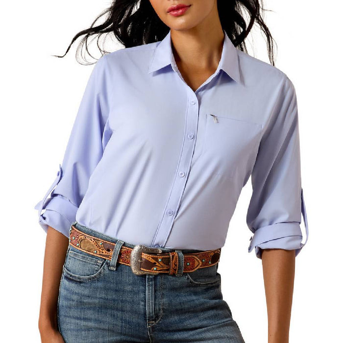 Ariat Women's VentTek Baby Lavender Button Down Top WOMEN - Clothing - Tops - Long Sleeved Ariat Clothing