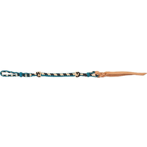 Mustang Poly Quirt Tack - Whips, Crops & Quirts Mustang Black/Teal/Cream