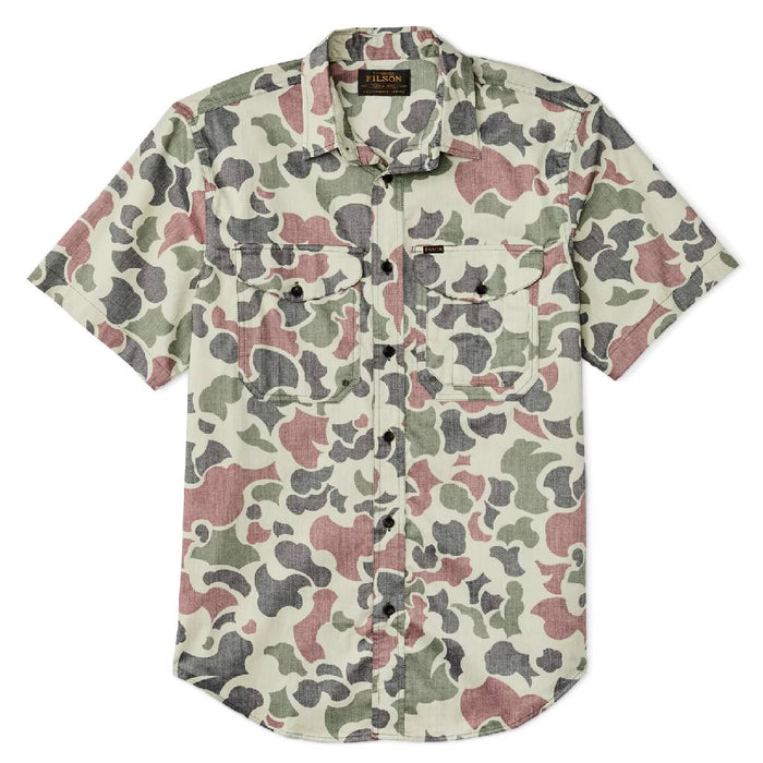 Filson Twin Lakes Sport Shirt - Shrub Camo MEN - Clothing - Shirts - Short Sleeve Filson
