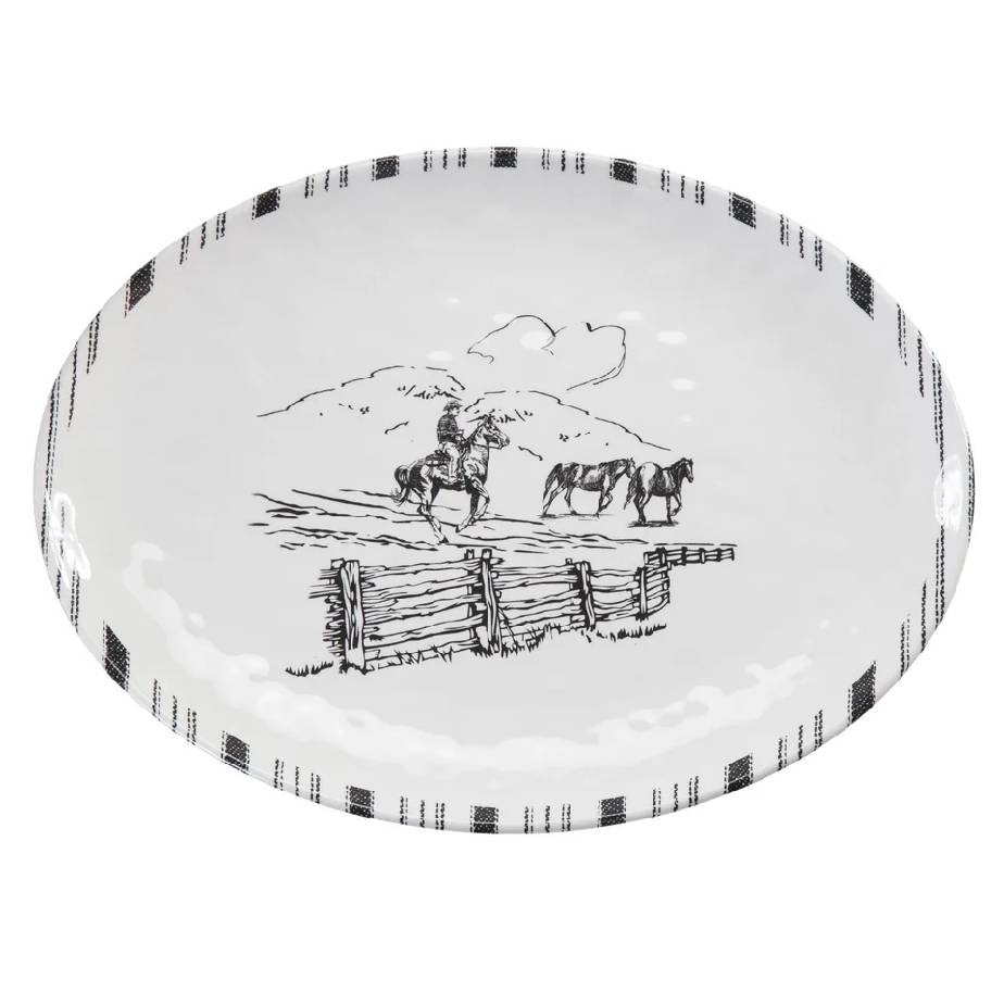 Ranch Life Melamine Serving Platter