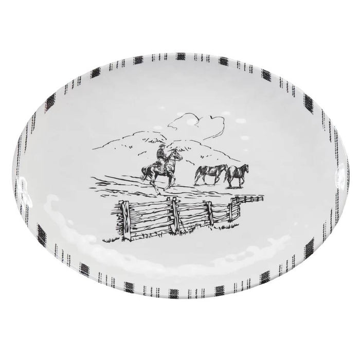 Ranch Life Melamine Serving Platter HOME & GIFTS - Tabletop + Kitchen - Serveware & Utensils HiEnd Accents