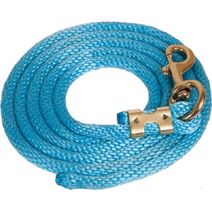 Poly Lead Rope with Bolt Snap Tack - Lead Ropes Teskey's Aqua  