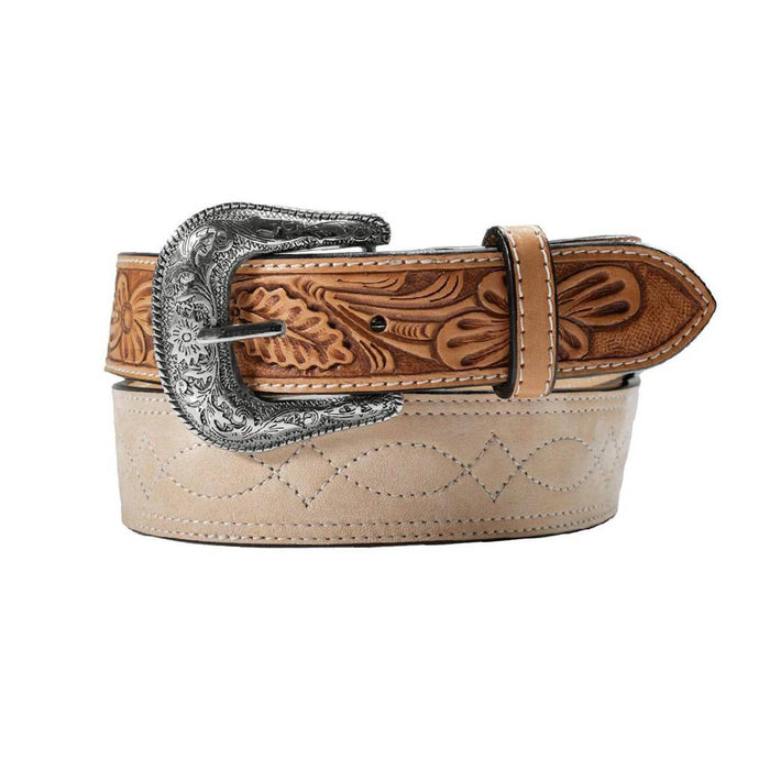 Nocona Men's 1 7/8 - 1 1/2" Rough Out Natural Boot Stitch Belt MEN - Accessories - Belts & Suspenders M&F Western Products