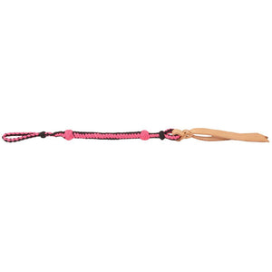 Mustang Poly Quirt Tack - Whips, Crops & Quirts Mustang Pink/Black