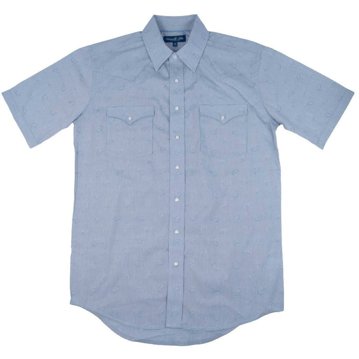 Panhandle Slim Men's Western Solid Powder Blue Snap Shirt