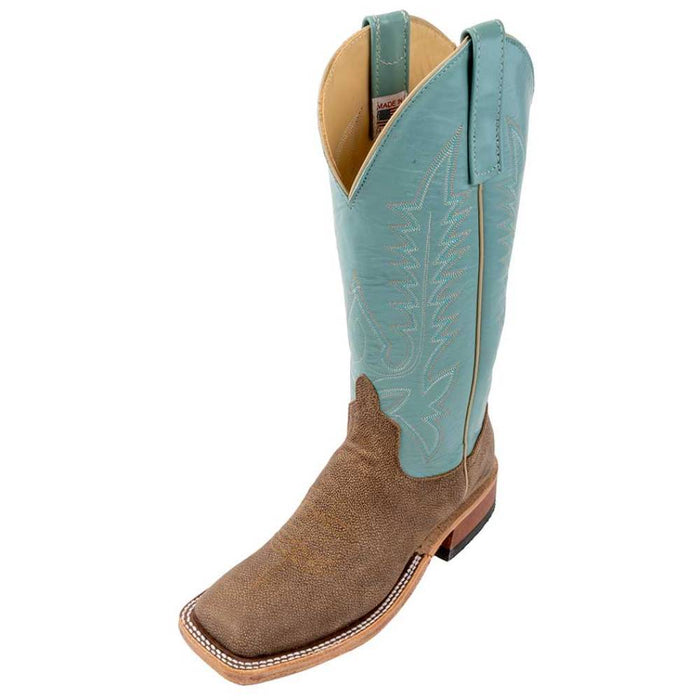 Anderson Bean Women's Emerald Sea Kidskin Boot - Teskey's Exclusive WOMEN - Footwear - Boots - Western Boots Anderson Bean Boot Co.   