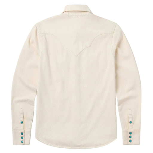 Stetson Women's Turquoise Snap White Denim Western Shirt WOMEN - Clothing - Tops - Long Sleeved Stetson