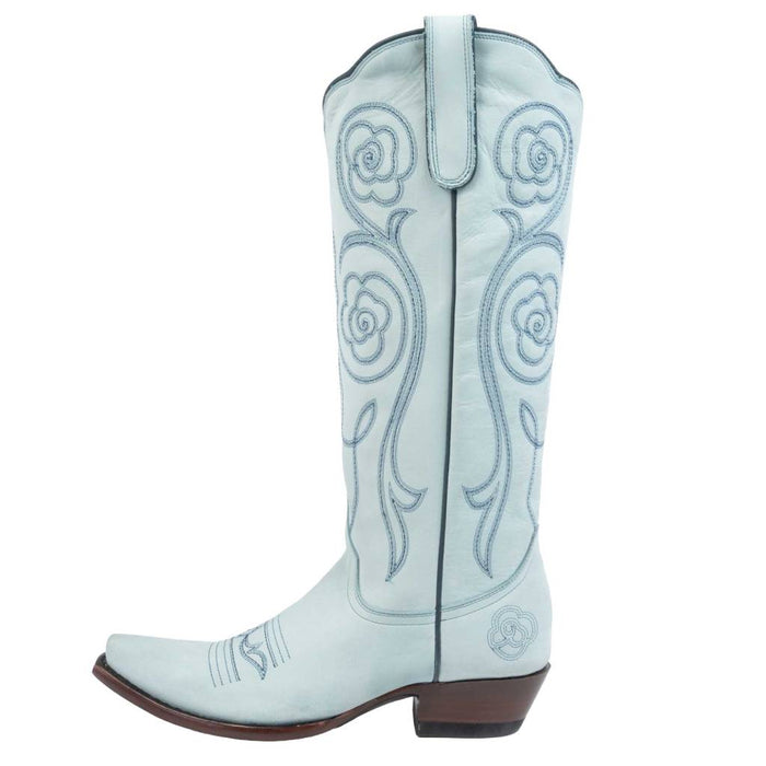 Old Gringo Women's Flower Talk Tall Blue Boots WOMEN - Footwear - Boots - Western Boots Old Gringo